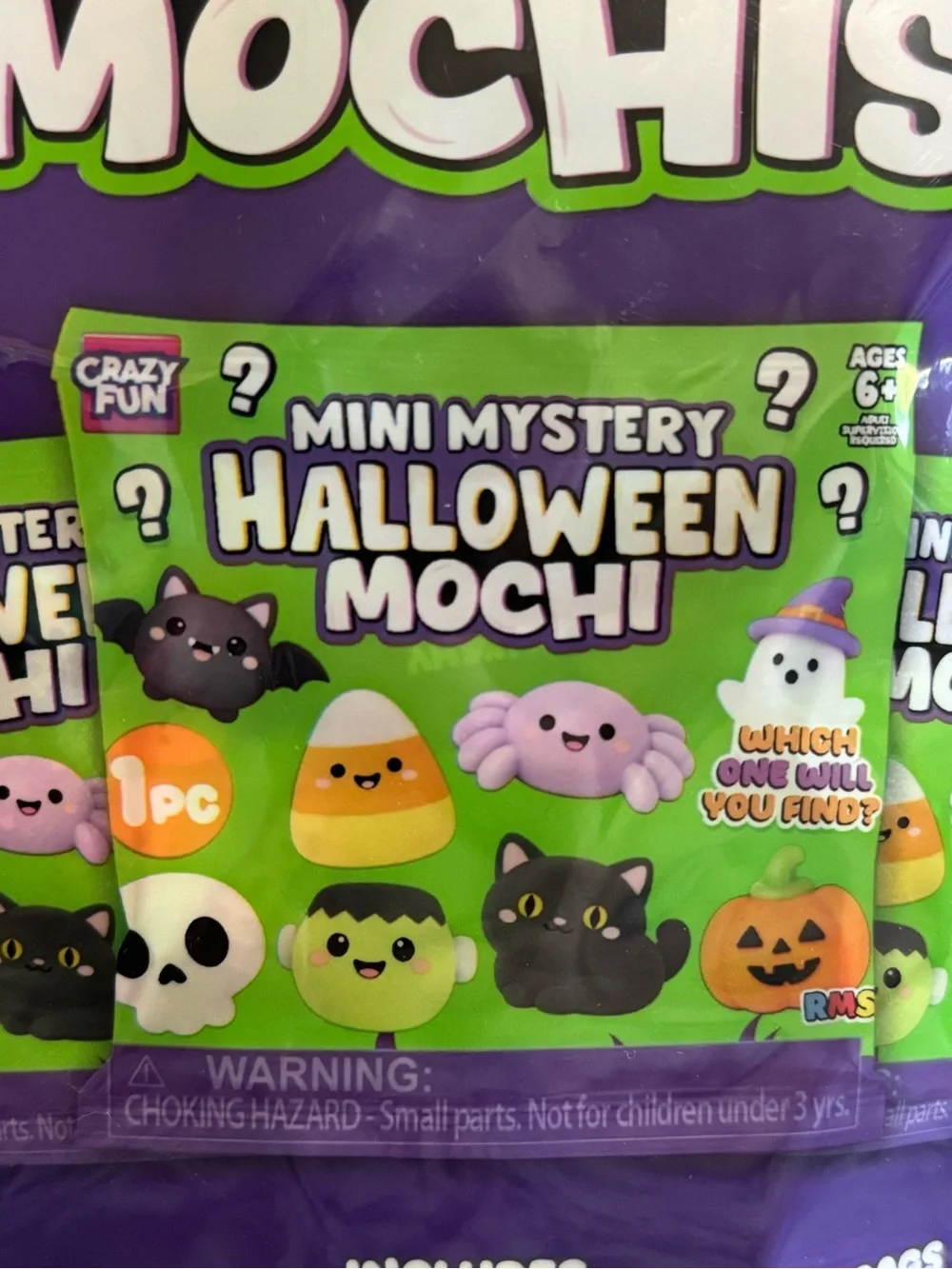 Crazy Fun RMS 32pk Mini Mystery Halloween Mochis - Purple Pack